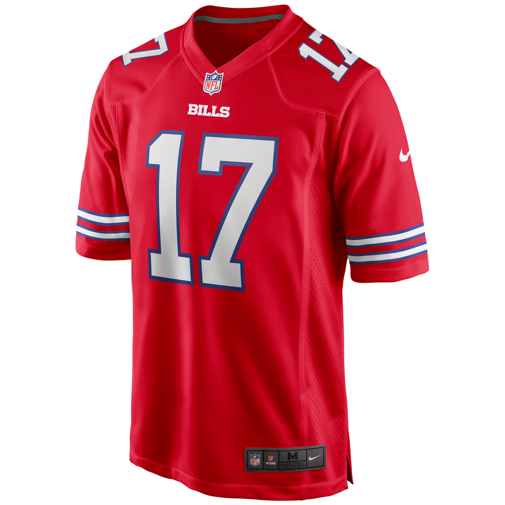 Men's Buffalo Bills Josh Allen White Game Player Jersey