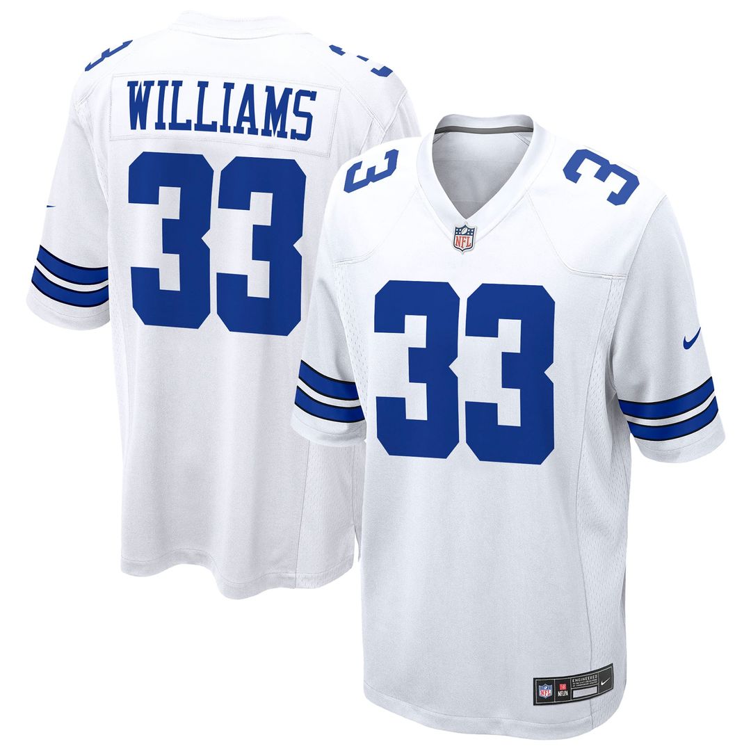 Men's Dallas Cowboys Javonte Williams White