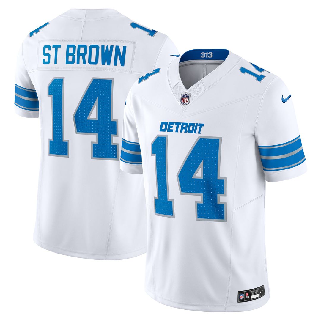 Men's Detroit Lions Amon-Ra St. Brown Blue Vapor F.U.S.E.