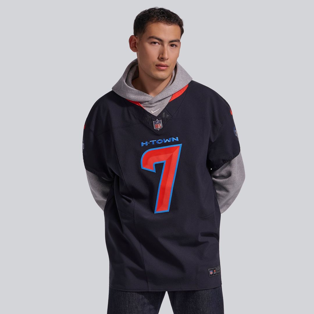 Men's Houston Texans C.J. Stroud Navy Alternate 2 Vapor F.U.S.E. Elite Jersey