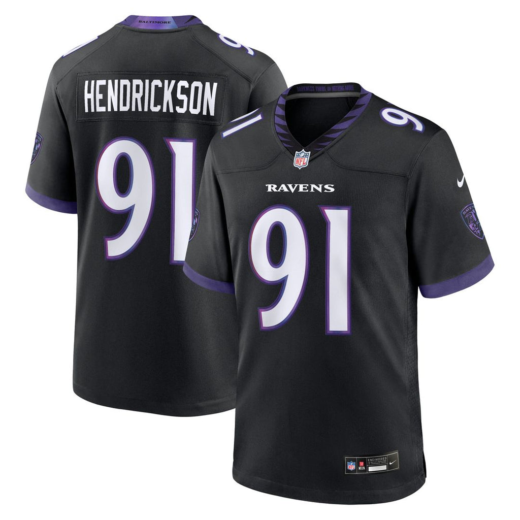 Men's Baltimore Ravens Trey Hendrickson Black Alternate