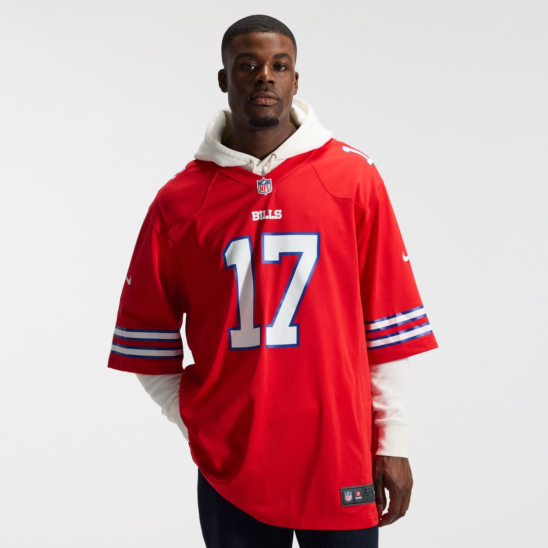 Men's Buffalo Bills Josh Allen White Game Player Jersey