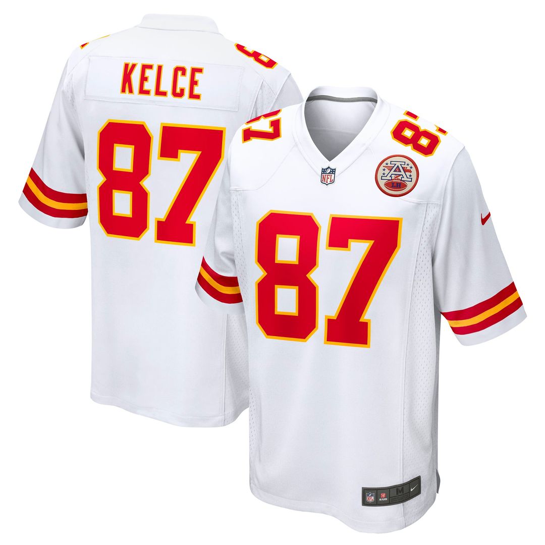 Men's Kansas City Chiefs Travis Kelce White Player