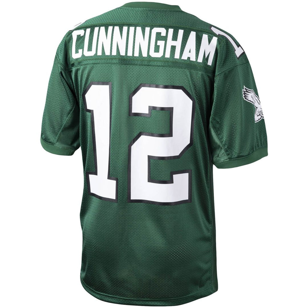Men's Philadelphia Eagles 1992 Randall Cunningham Green Authentic Throwback Retired Player Jersey