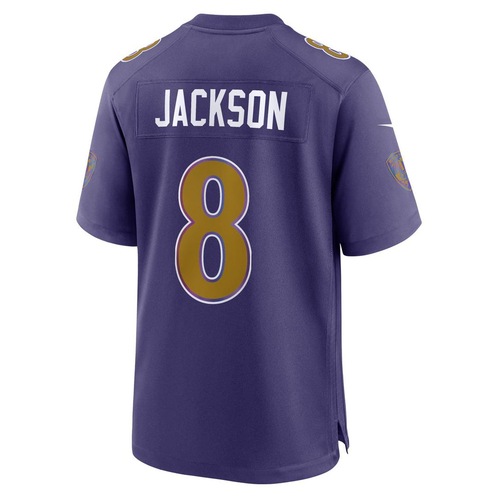 Men's Baltimore Ravens Lamar Jackson Purple Alternate