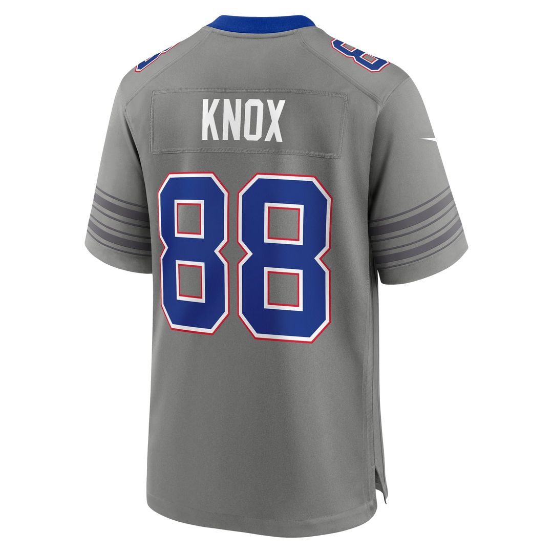 Men's Buffalo Bills Dawson Knox Gray Nickel City