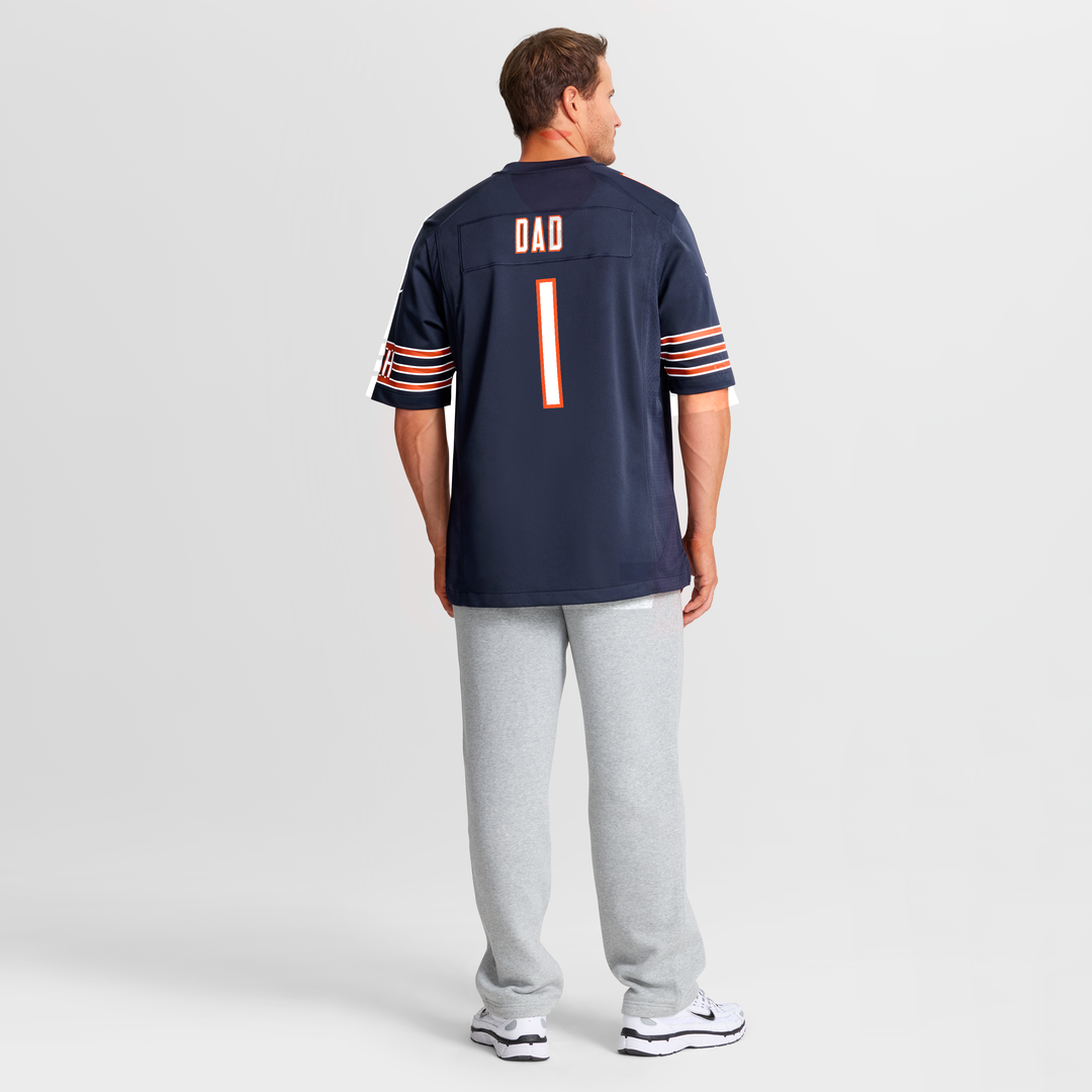 Men's Chicago Bears Number 1 Dad Navy