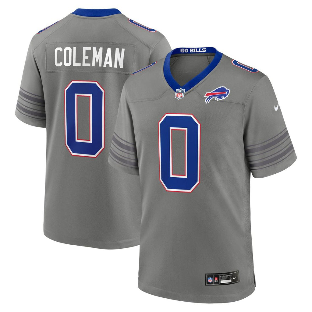 Men's Buffalo Bills Keon Coleman Gray Nickel City