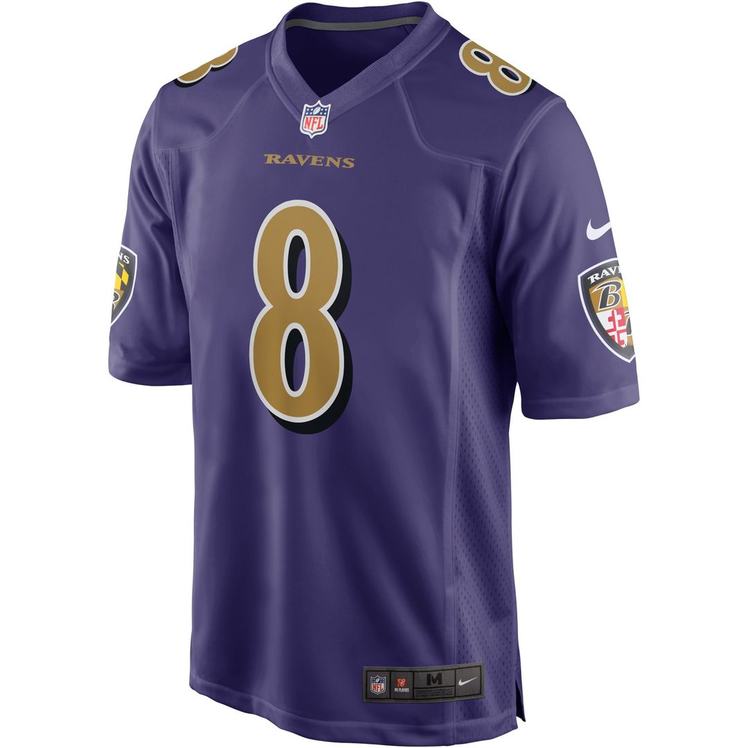Men's Baltimore Ravens Lamar Jackson Purple Alternate