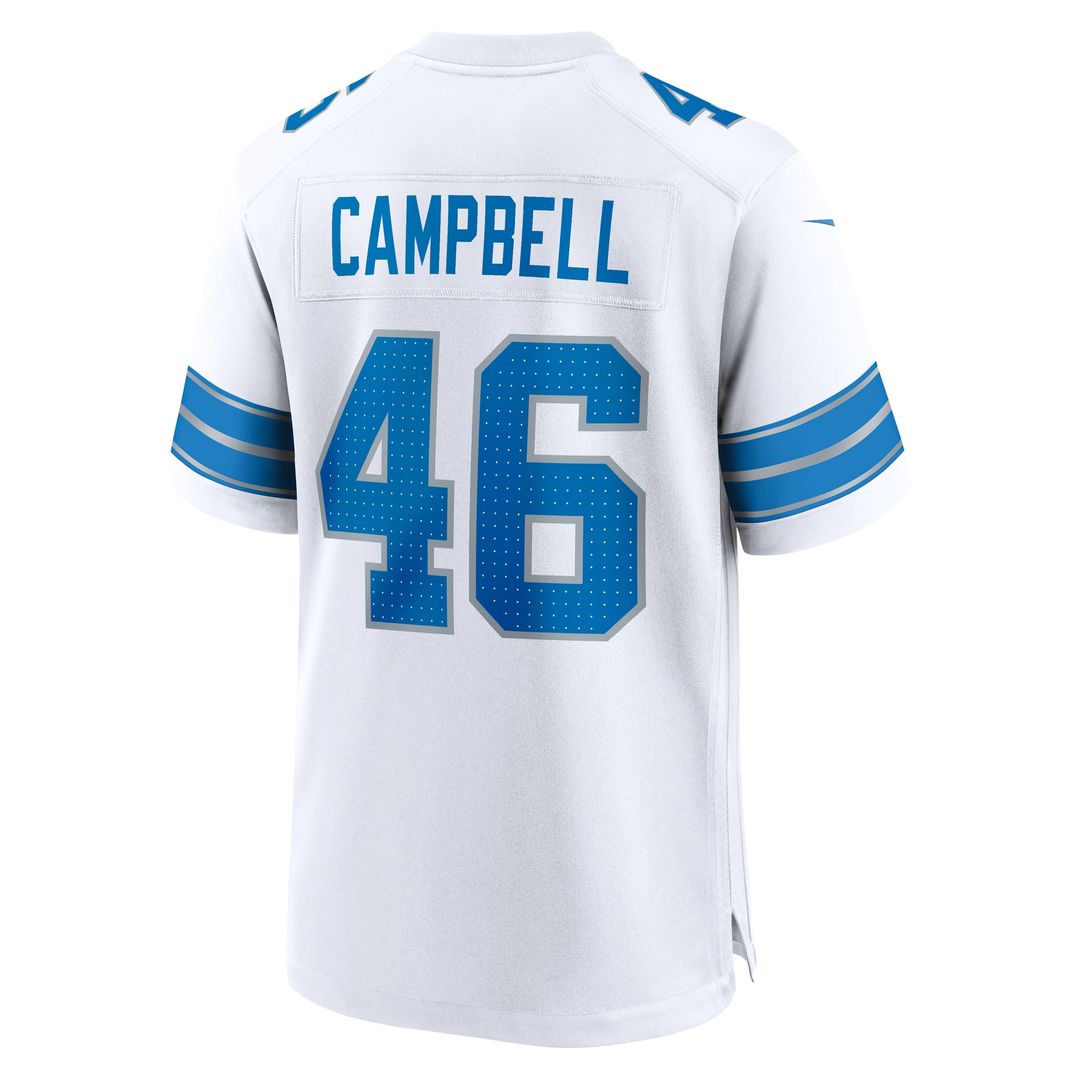Men's Detroit Lions Jack Campbell Black 2nd Alternate