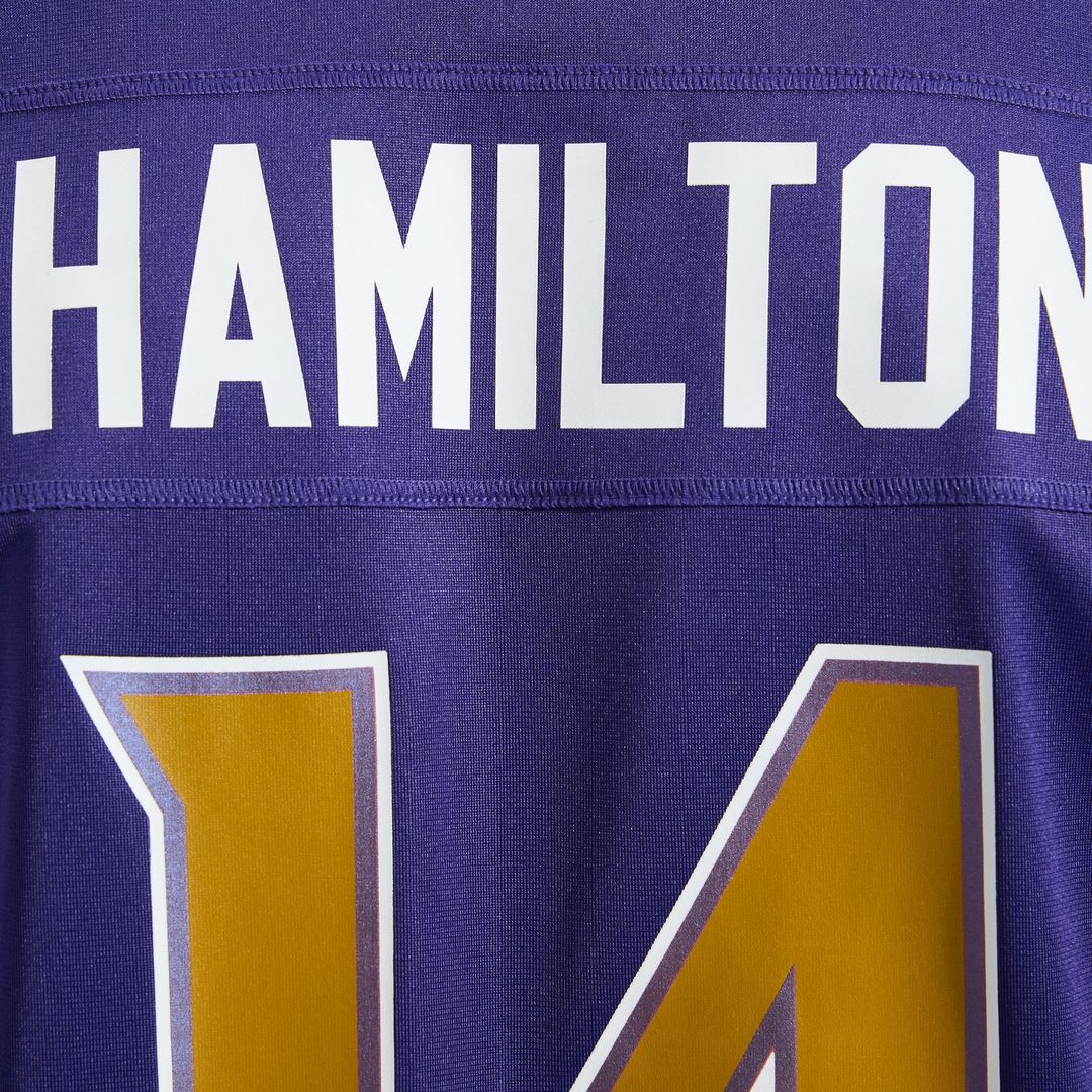Men's Baltimore Ravens Kyle Hamilton Black Alternate