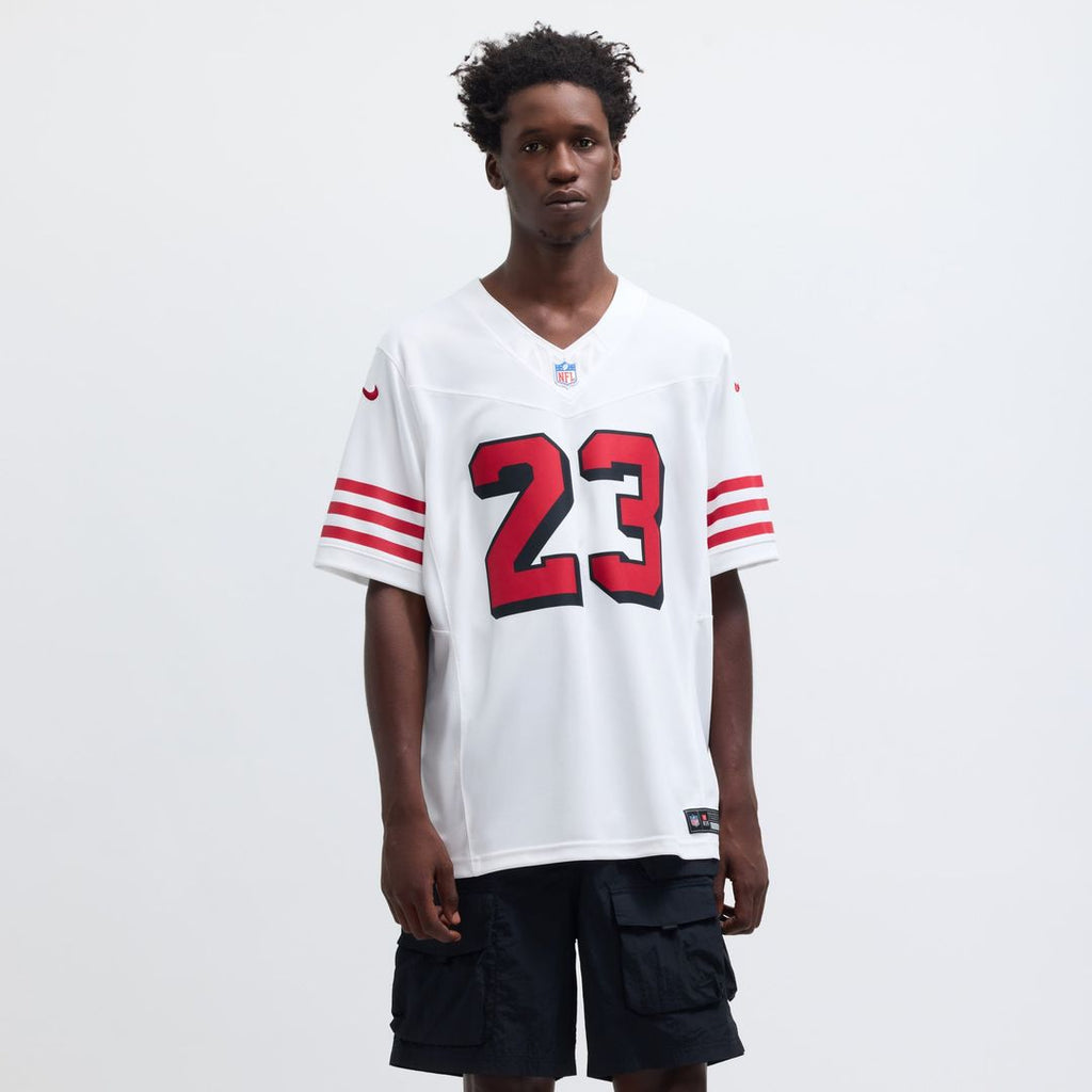 Men's San Francisco 49ers Christian McCaffrey White Vapor F.U.S.E. Limited 2nd Alternate Jersey