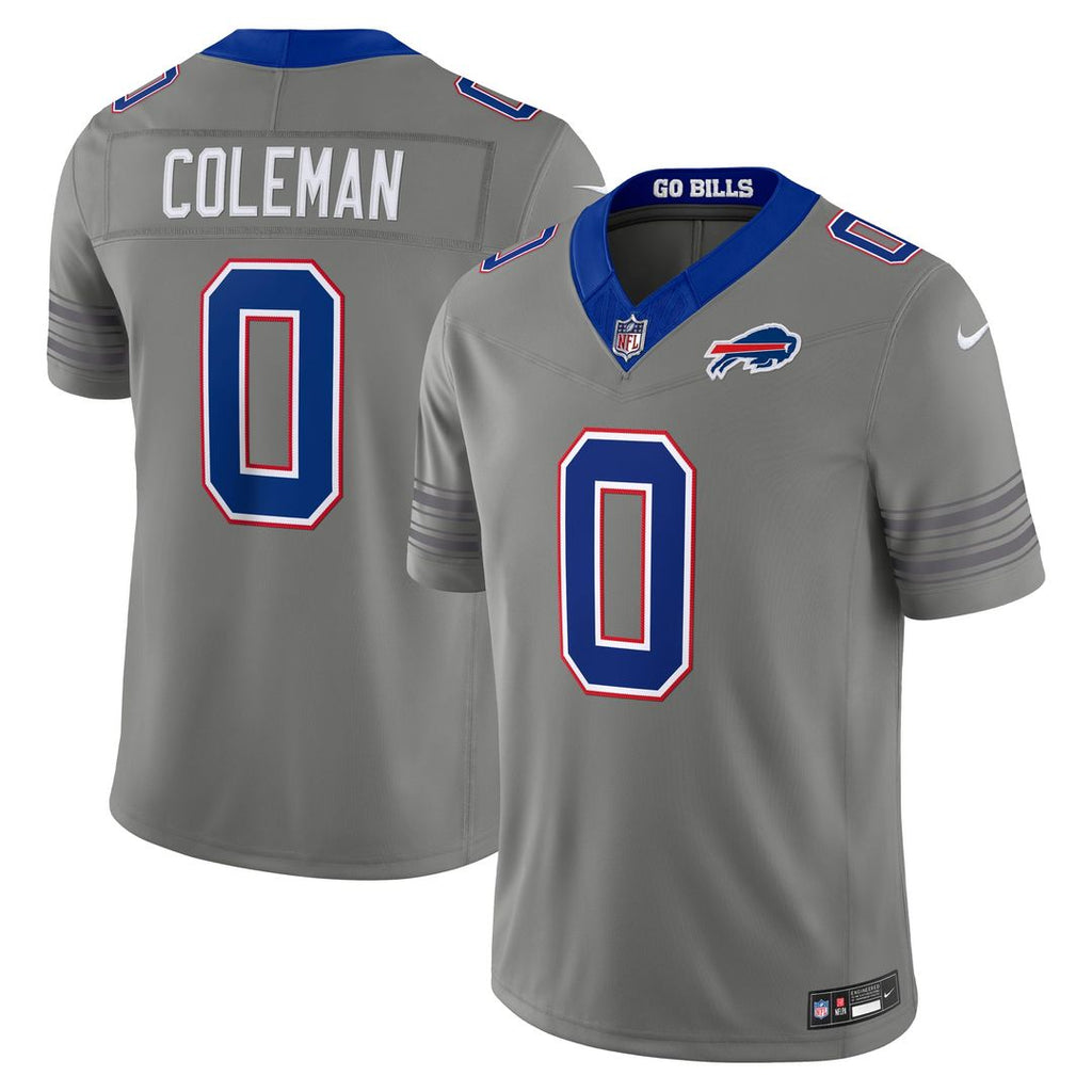 Men's Buffalo Bills Keon Coleman Royal Team Vapor F.U.S.E. Stitched