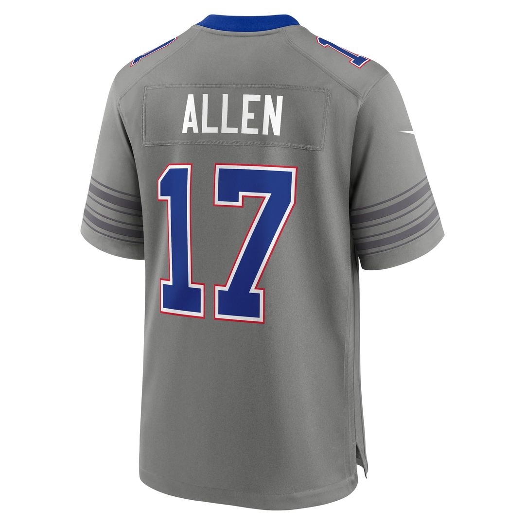 Men's Buffalo Bills Josh Allen White White Game Player Jersey
