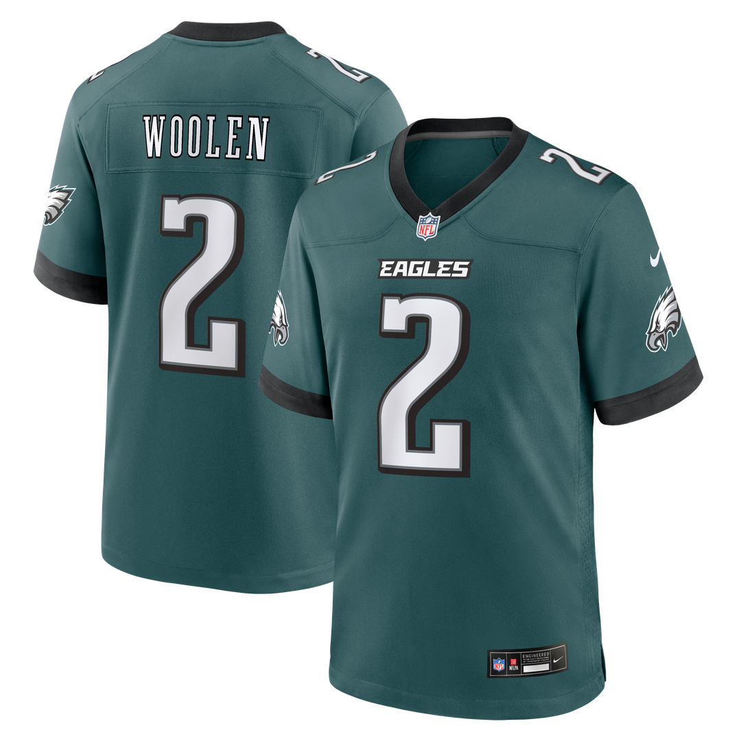 Men's Philadelphia Eagles Tariq Woolen Kelly Green Alternate