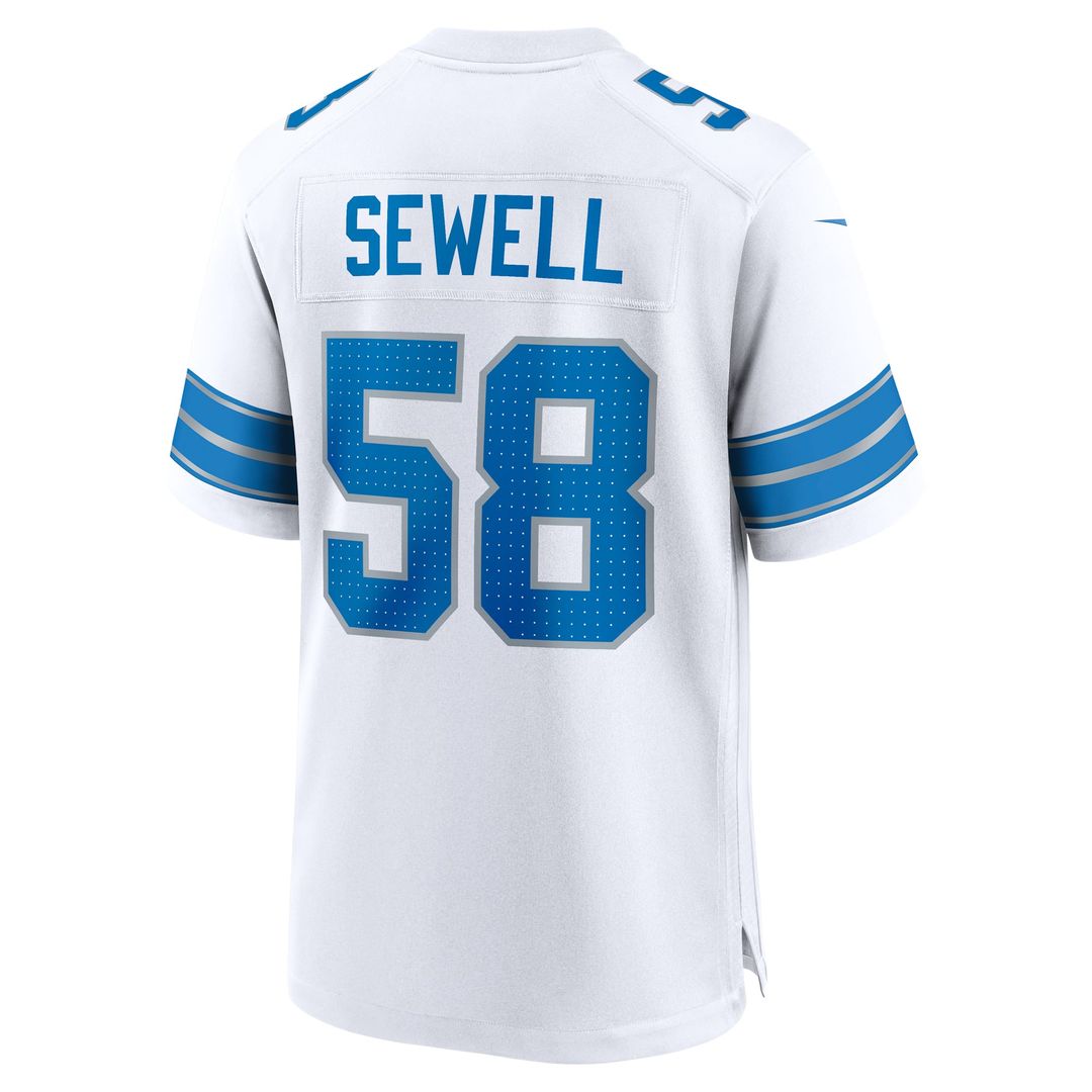 Men's Detroit Lions Penei Sewell Black 2nd Alternate