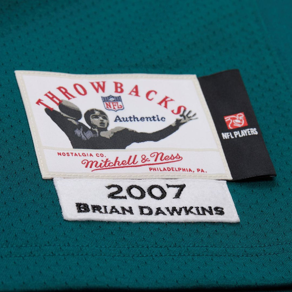 Men's Philadelphia Eagles 1996 Brian Dawkins White Authentic Throwback Retired Player Jersey