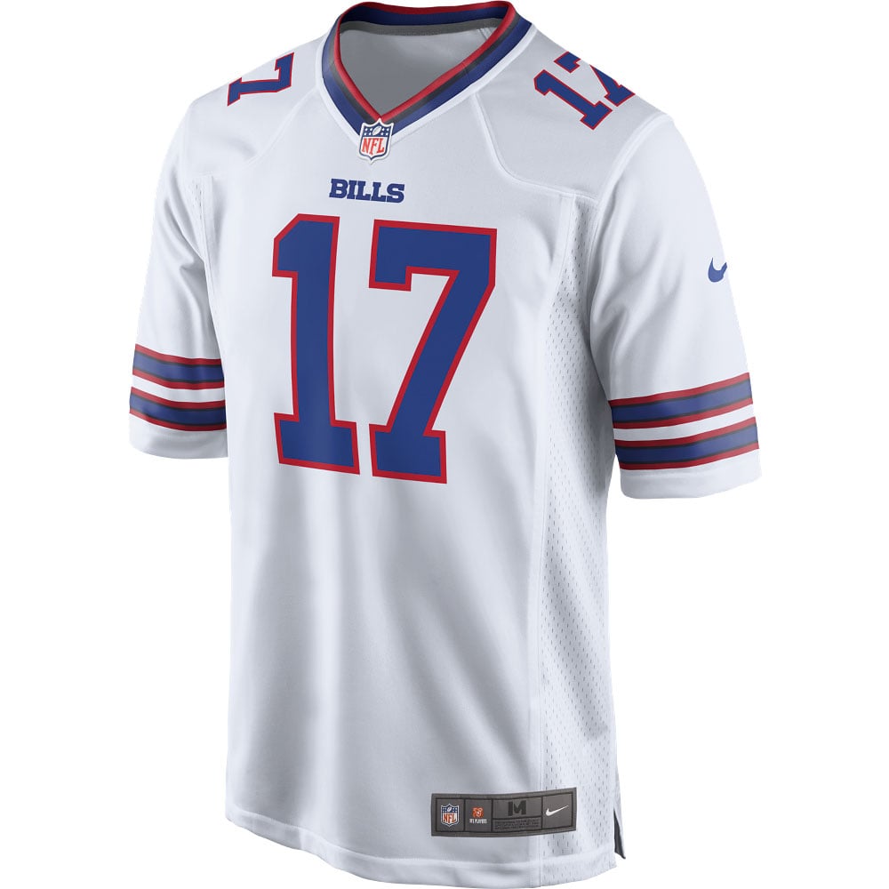 Men's Buffalo Bills Josh Allen White Game Player Jersey