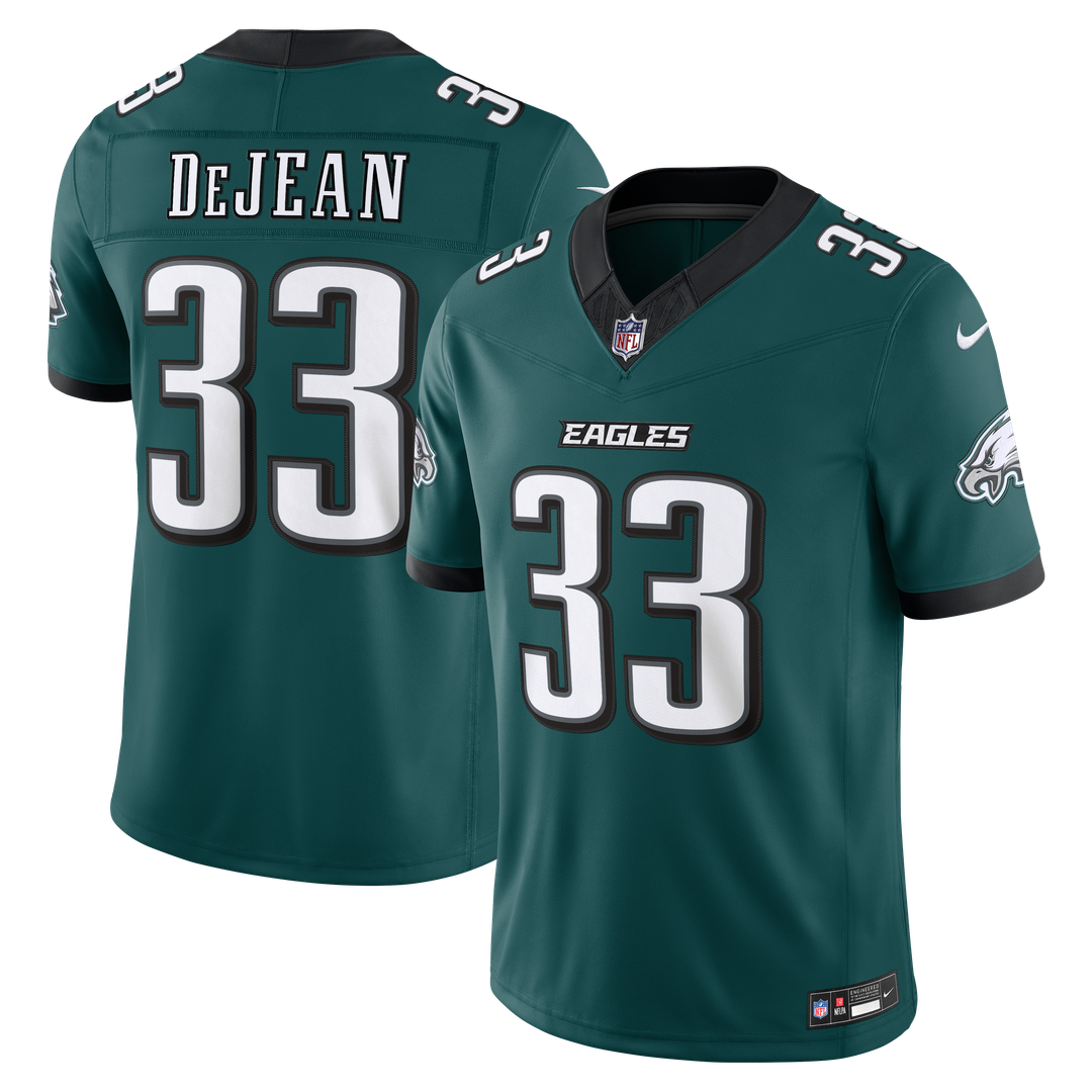 Men's Philadelphia Eagles Cooper DeJean Kelly Green Alternate Vapor F.U.S.E. Stitched