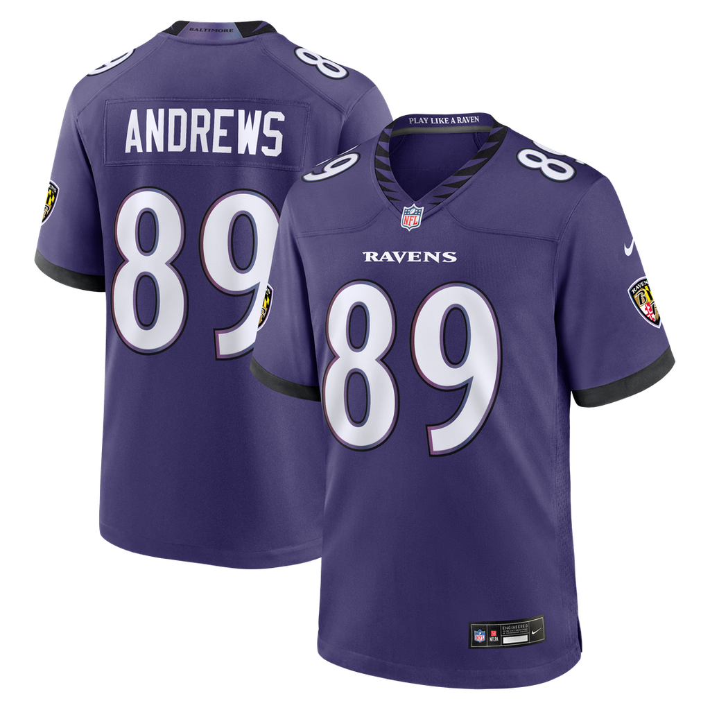 Men's Baltimore Ravens Mark Andrews Purple Team