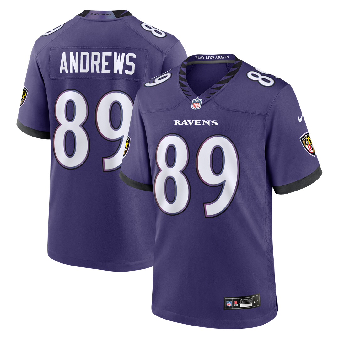 Men's Baltimore Ravens Mark Andrews Purple Team