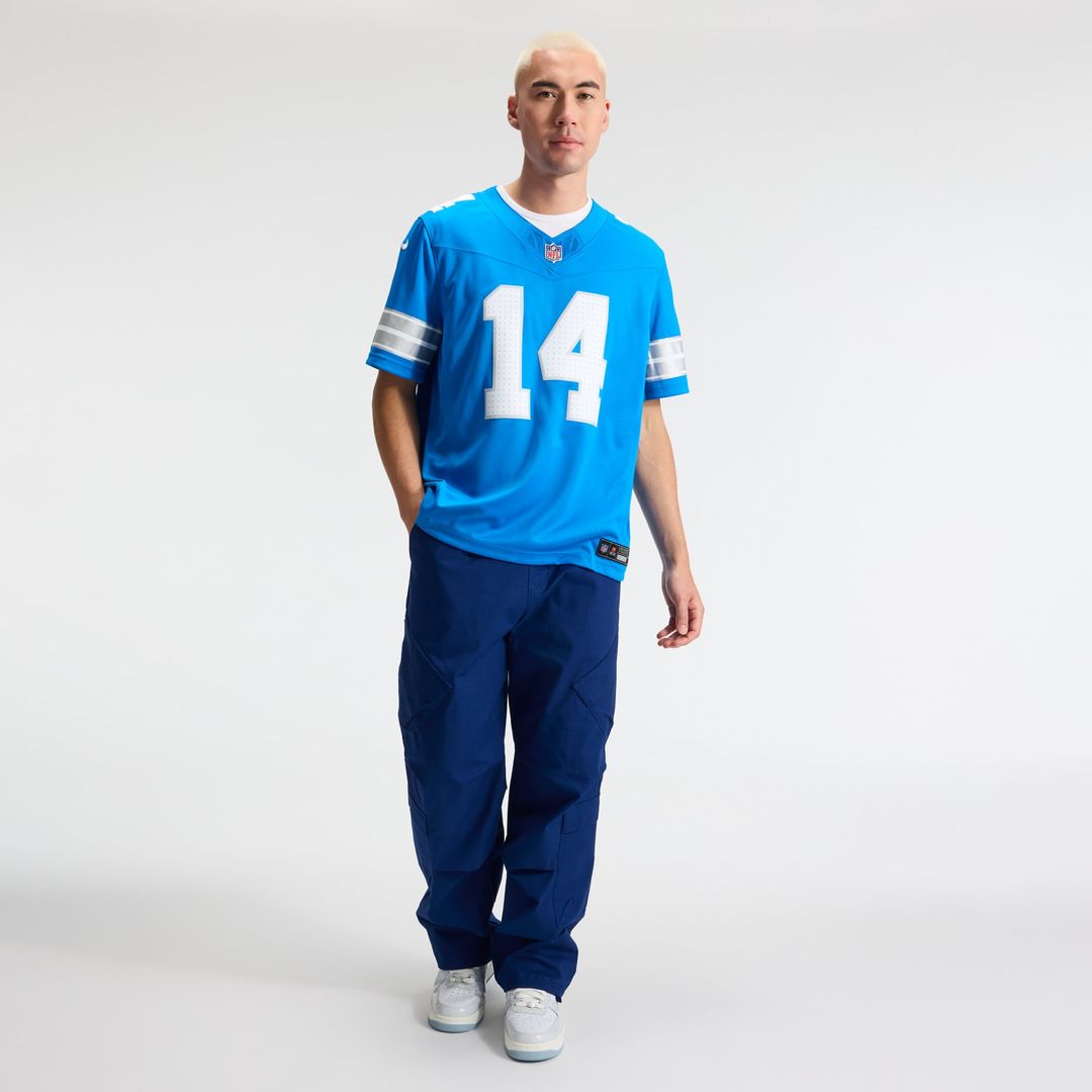 Men's Detroit Lions Amon-Ra St. Brown White Vapor F.U.S.E. Stitched