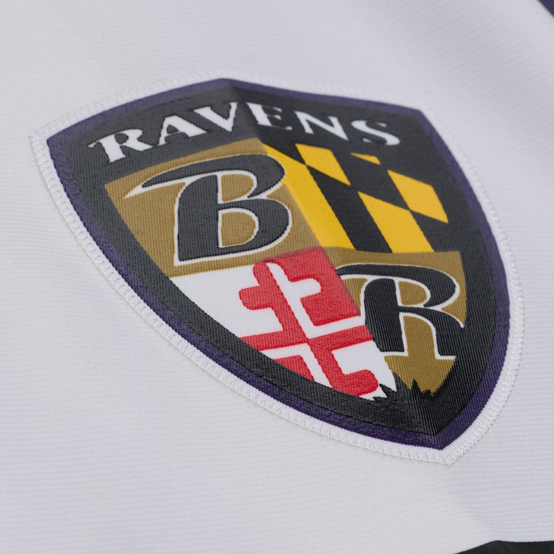 Men's Baltimore Ravens Terrell Suggs White 2003 Legacy Replica Player Jersey