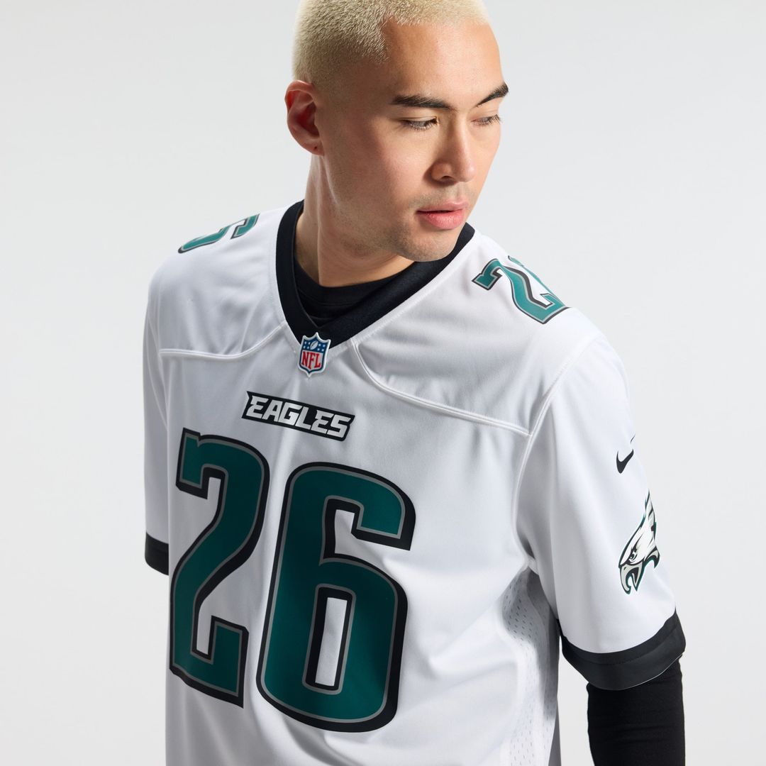 Men's Philadelphia Eagles Saquon Barkley White