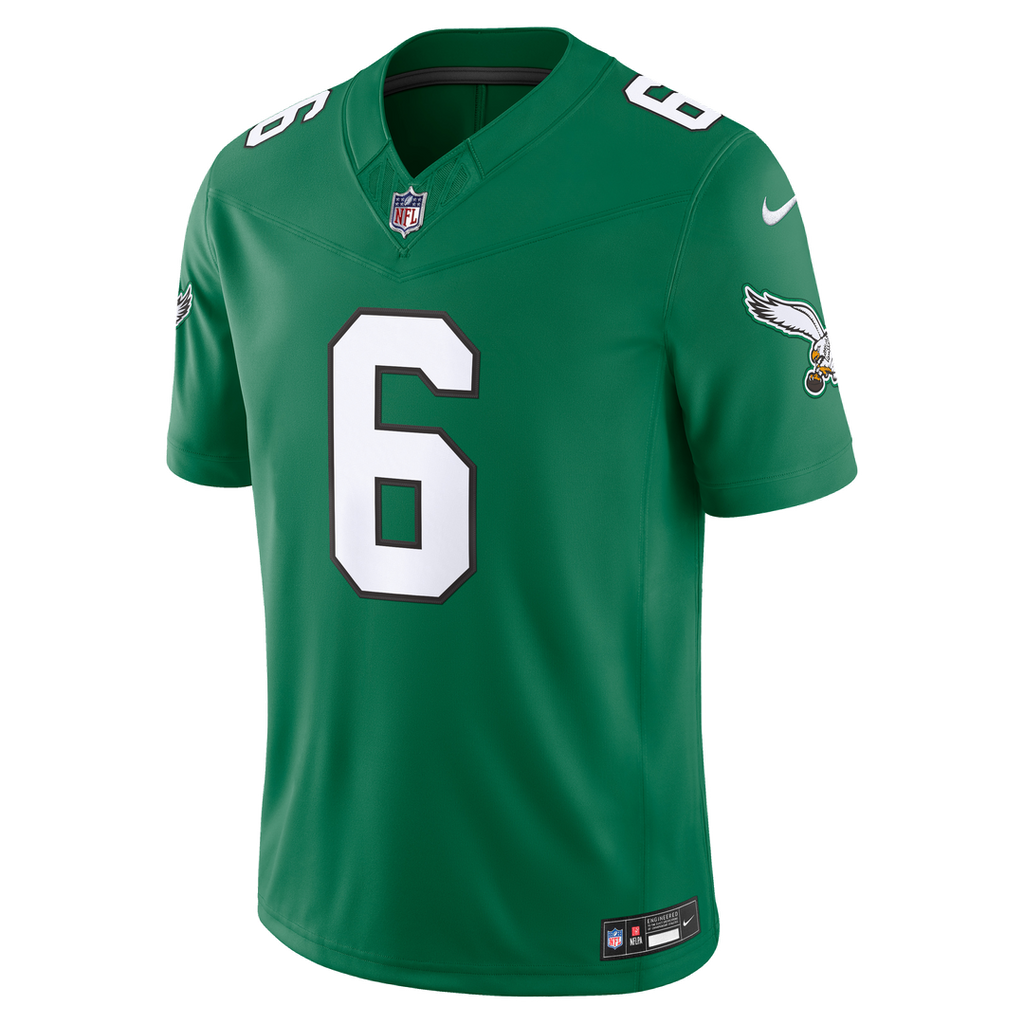 Men's Philadelphia Eagles DeVonta Smith Black Alternate Vapor F.U.S.E. Stitched
