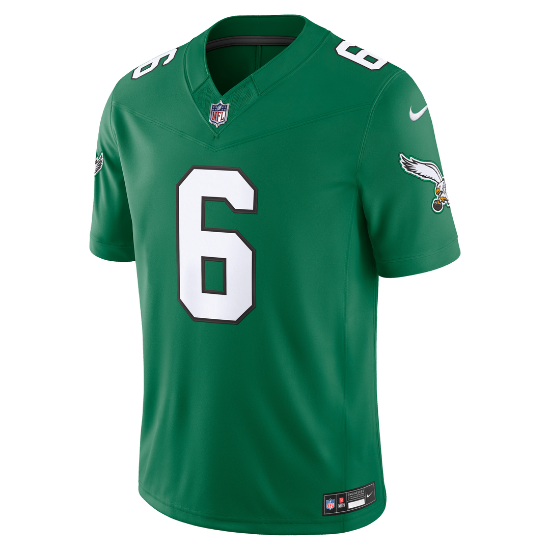 Men's Philadelphia Eagles DeVonta Smith Black Alternate Vapor F.U.S.E. Stitched