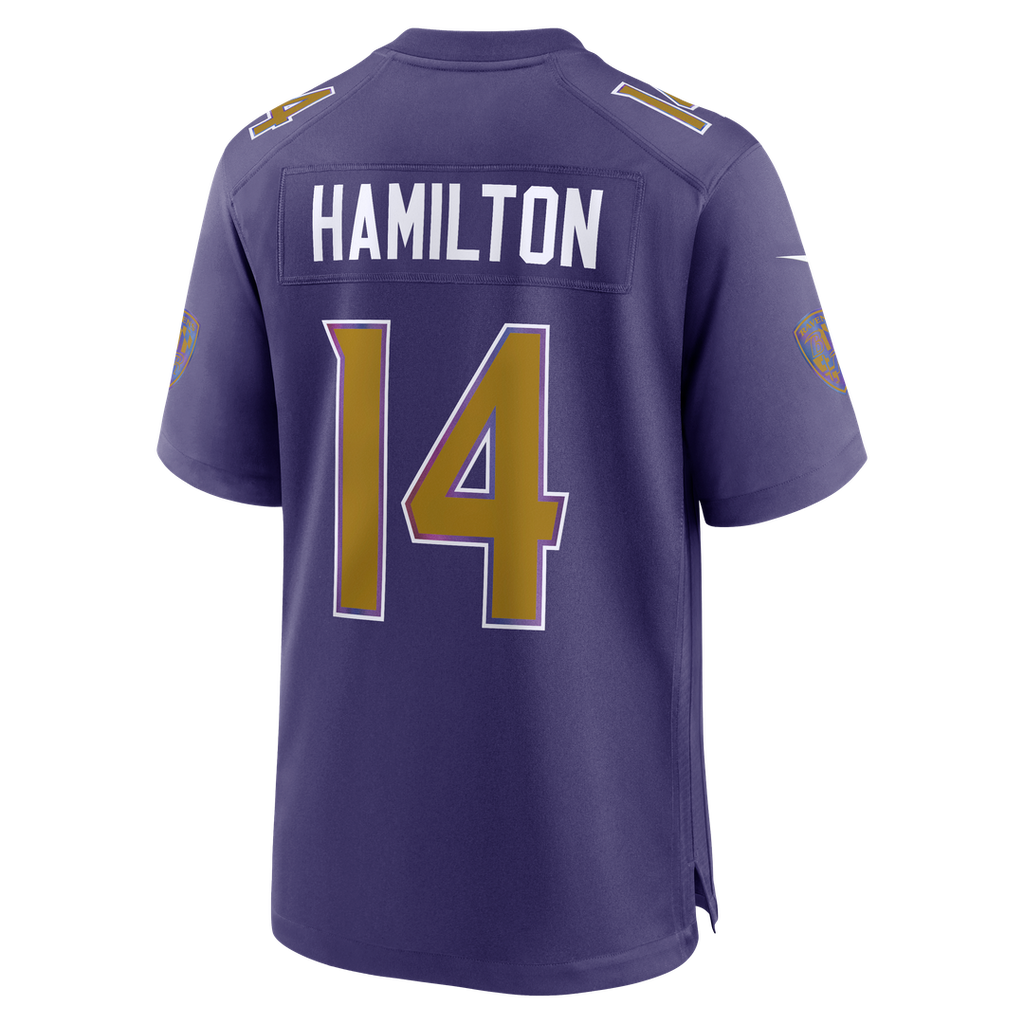 Men's Baltimore Ravens Kyle Hamilton Purple Alternate