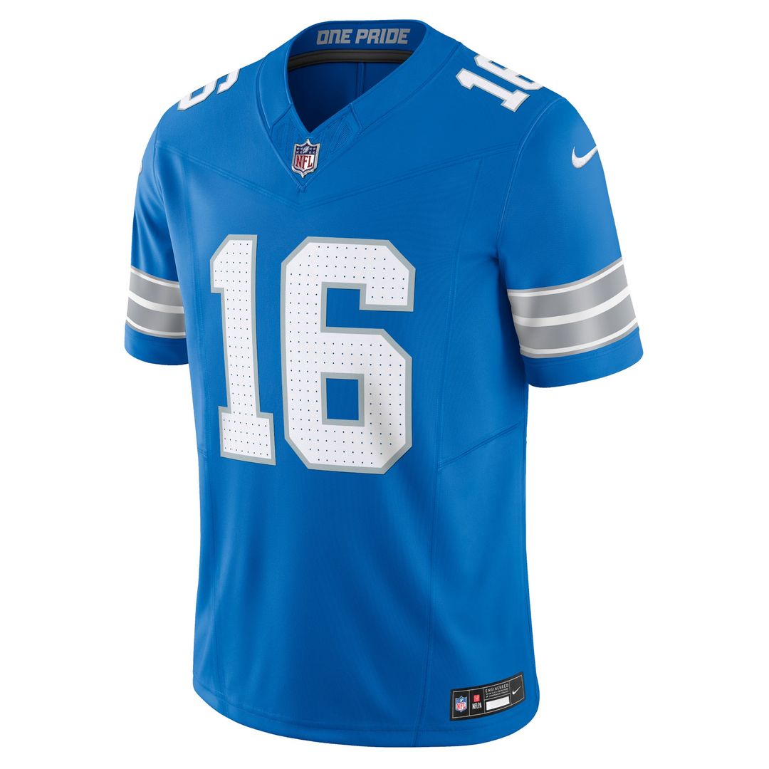 Men's Detroit Lions Jared Goff Black Vapor F.U.S.E.