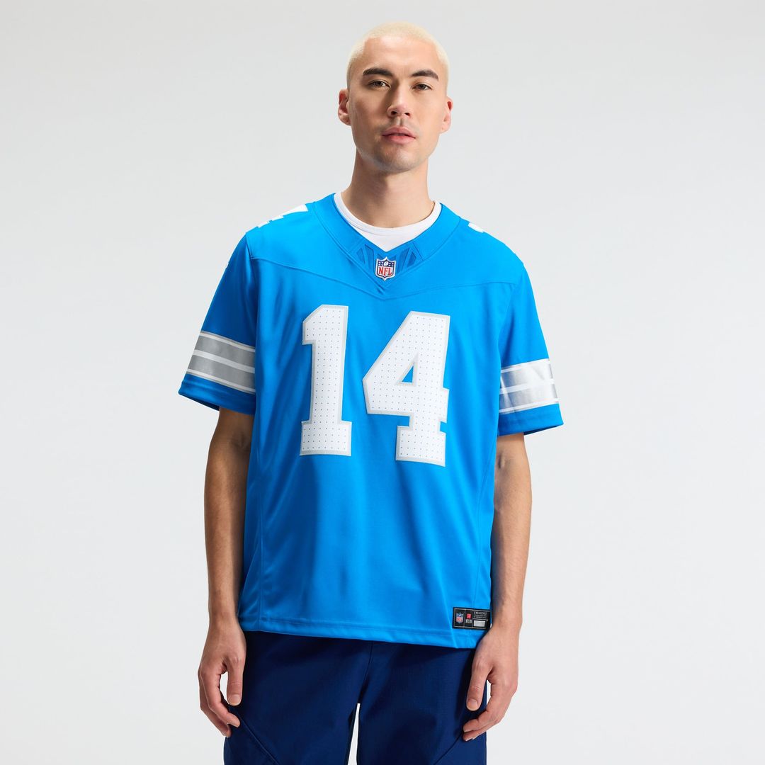 Men's Detroit Lions Amon-Ra St. Brown White Vapor F.U.S.E. Stitched