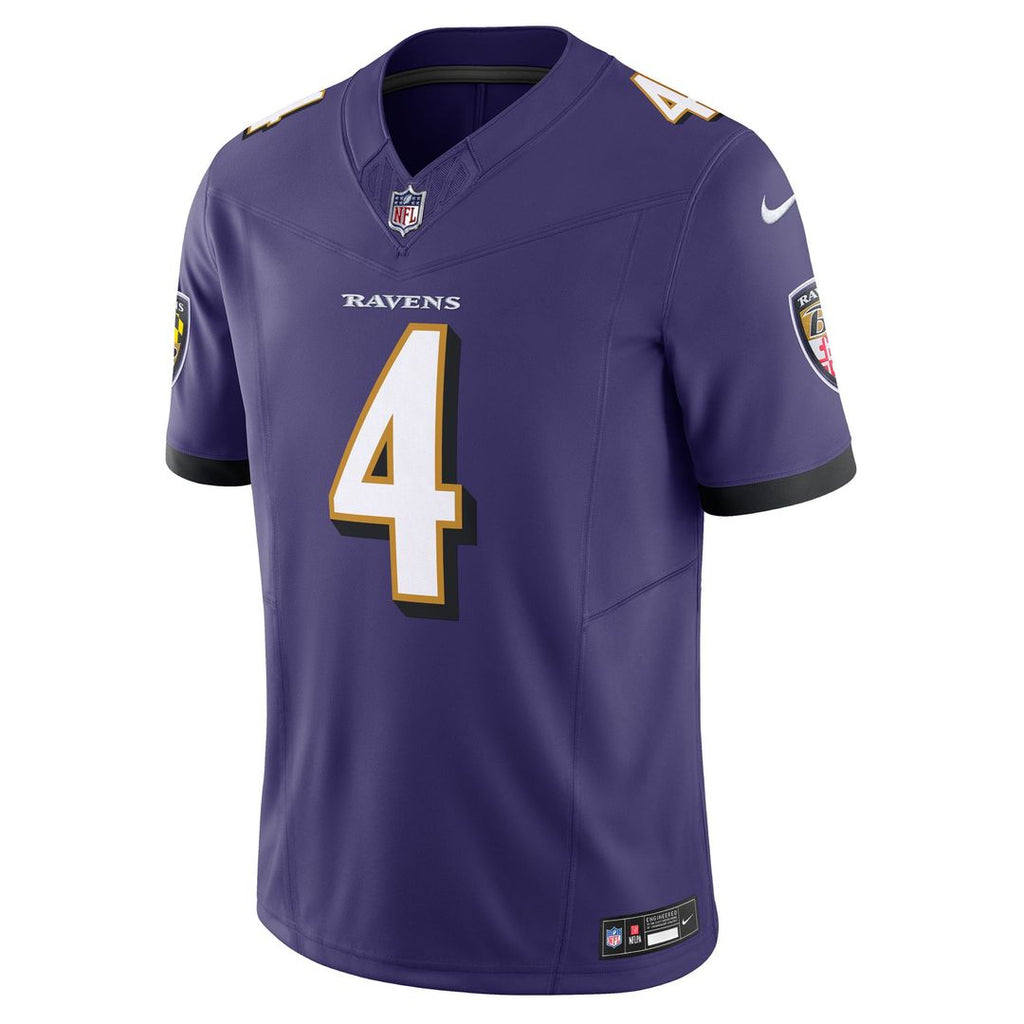 Men's Baltimore Ravens Zay Flowers Black Alternate Vapor F.U.S.E.