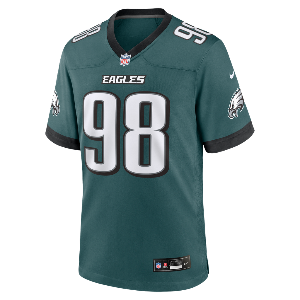 Men's Philadelphia Eagles Jalen Carter Midnight Green Team