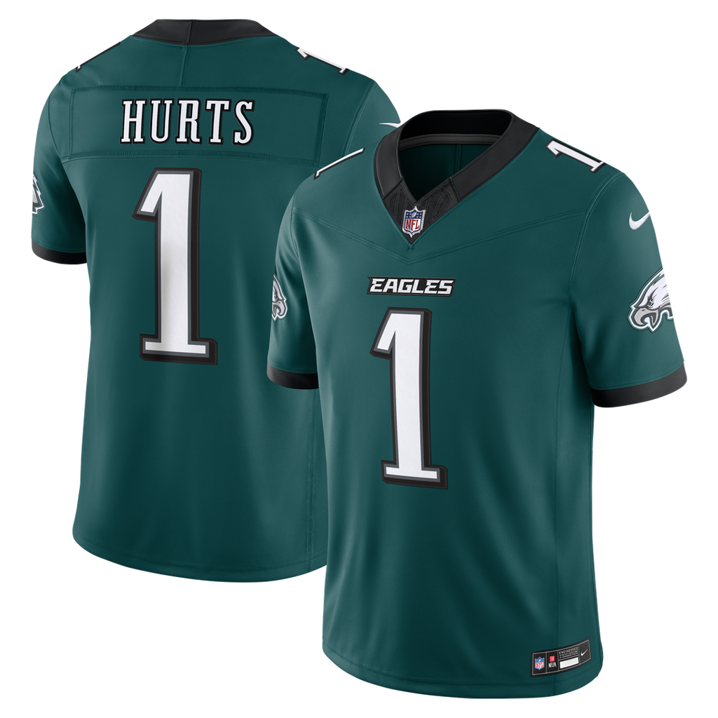 Men's Philadelphia Eagles Jalen Hurts Black Alternate Vapor F.U.S.E. Stitched