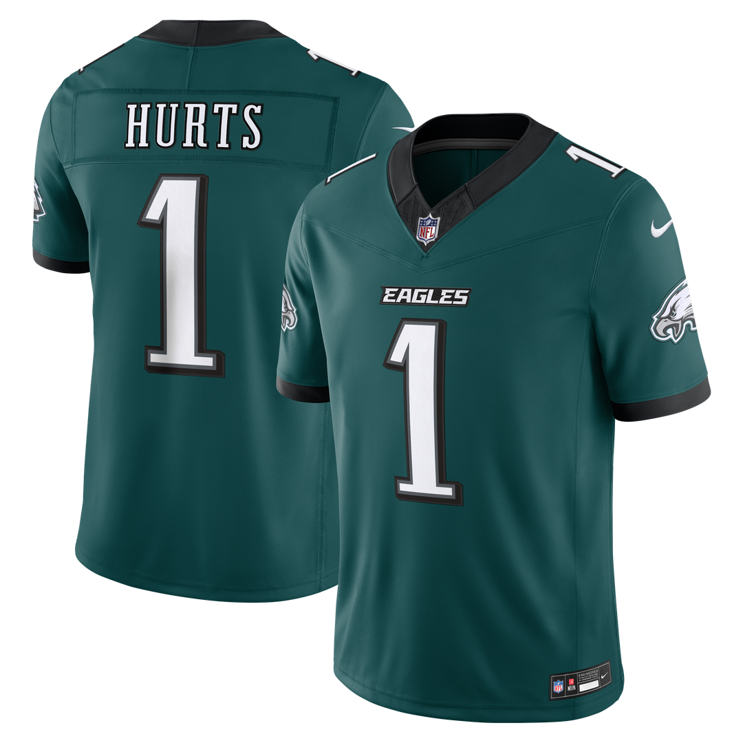 Men's Philadelphia Eagles Jalen Hurts Black Alternate Vapor F.U.S.E. Stitched