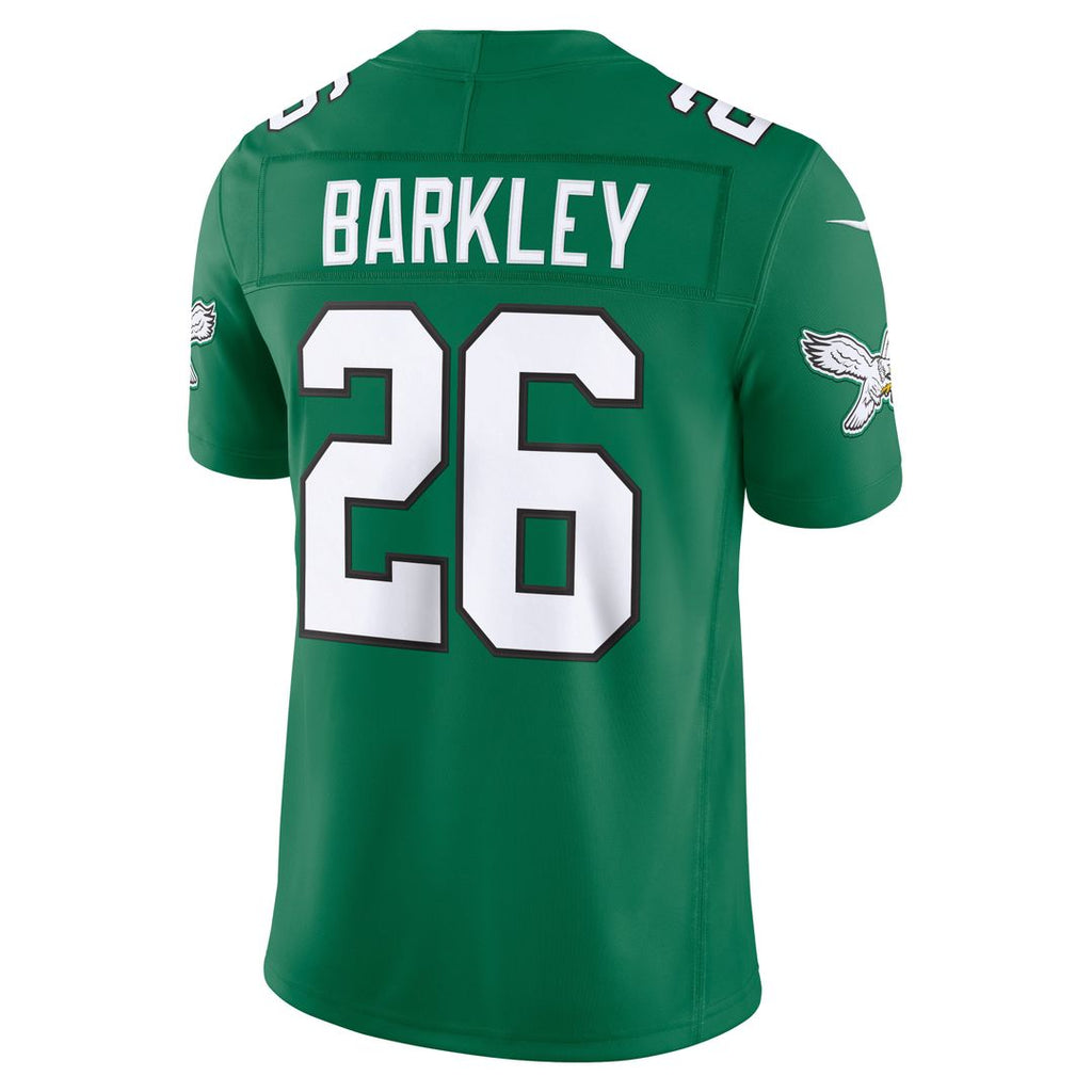 Men's Philadelphia Eagles Saquon Barkley Black Alternate Vapor F.U.S.E. Stitched