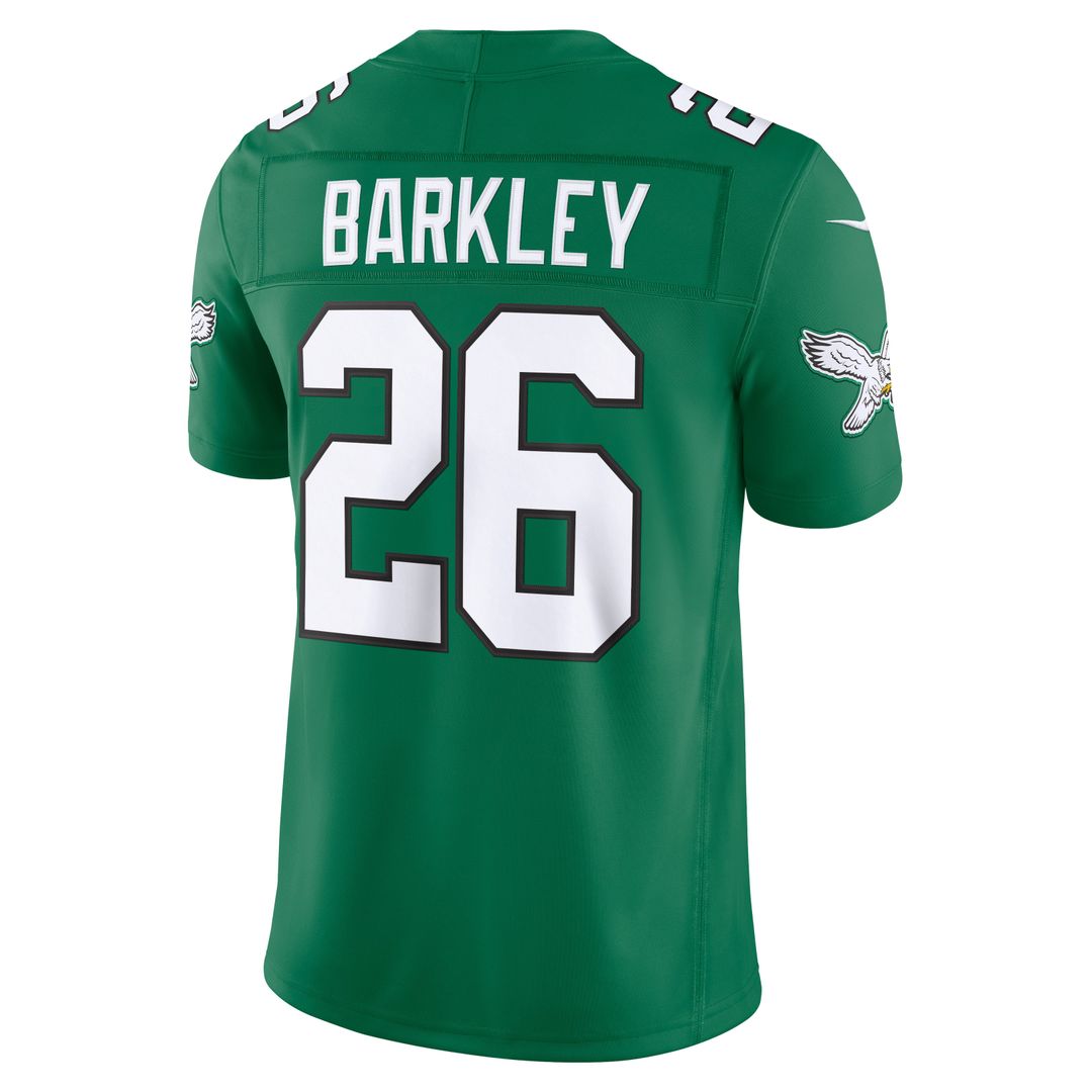 Men's Philadelphia Eagles Saquon Barkley Black Alternate Vapor F.U.S.E. Stitched