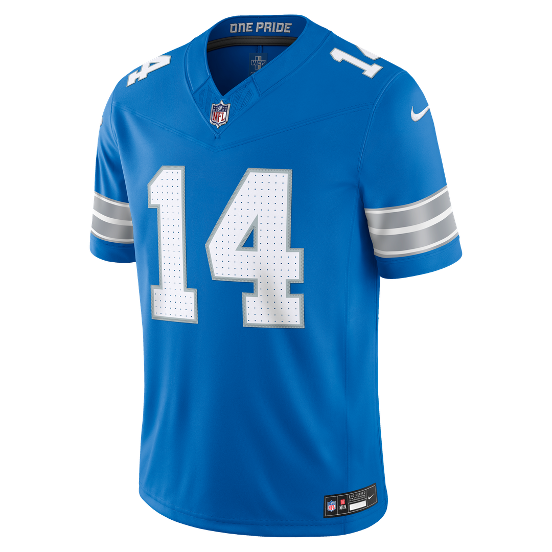 Men's Detroit Lions Amon-Ra St. Brown White Vapor F.U.S.E. Stitched