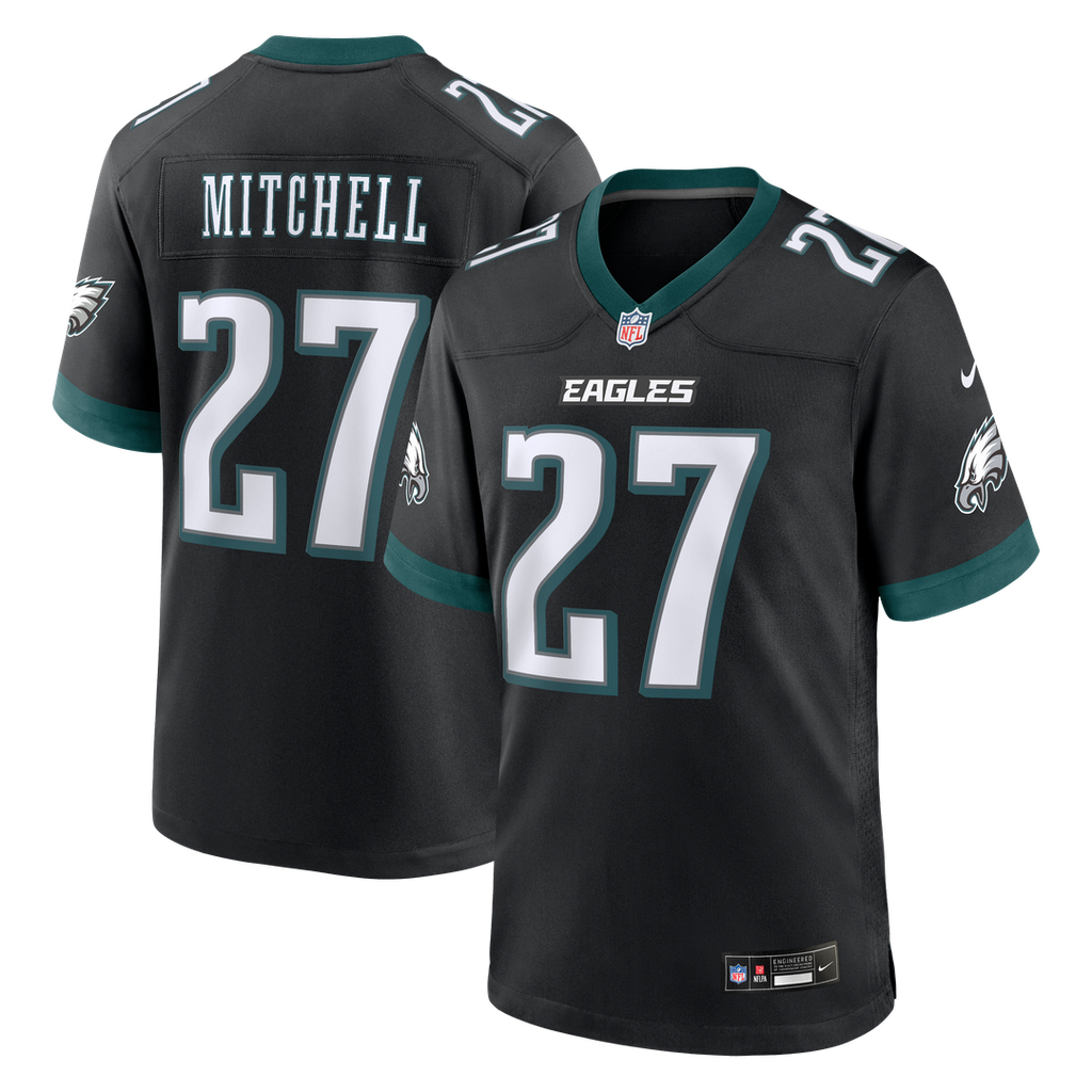 Men's Philadelphia Eagles Quinyon Mitchell Black Alternate