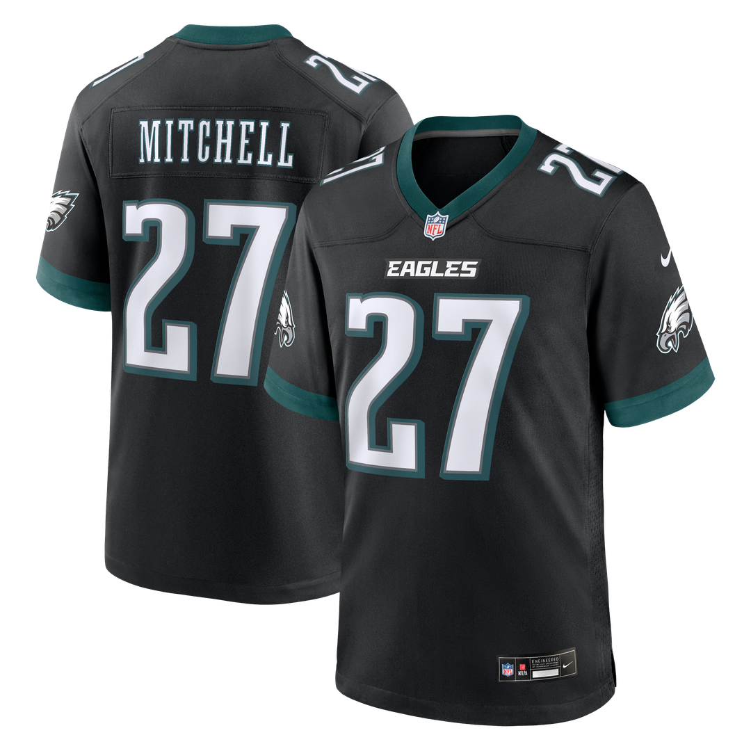 Men's Philadelphia Eagles Quinyon Mitchell Black Alternate