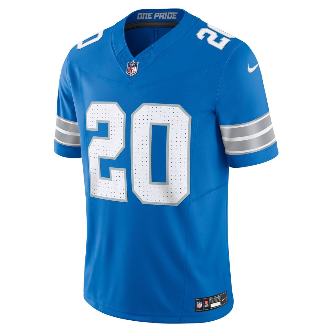Men's Detroit Lions Barry Sanders Blue Vapor F.U.S.E.