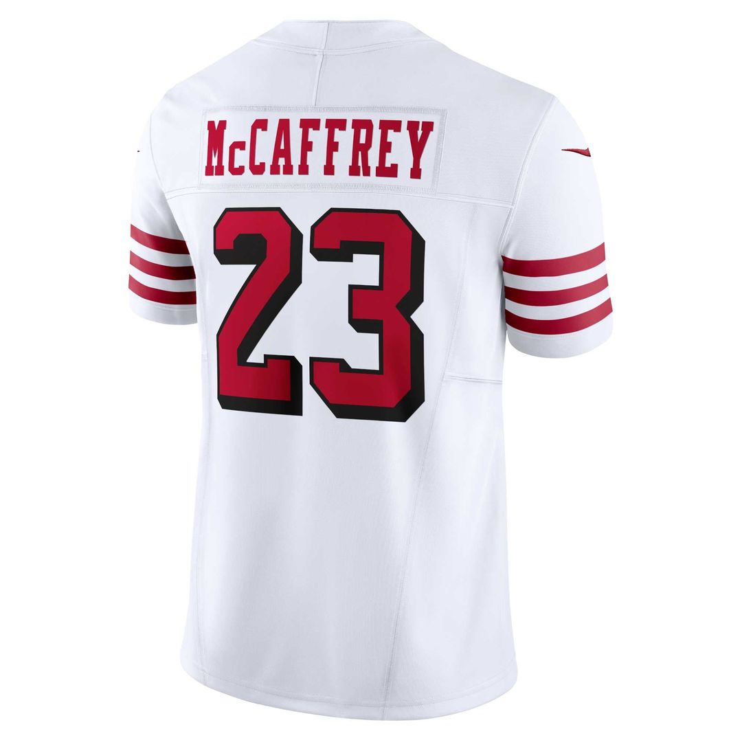 Men's San Francisco 49ers Christian McCaffrey White Vapor F.U.S.E. Limited 2nd Alternate Jersey