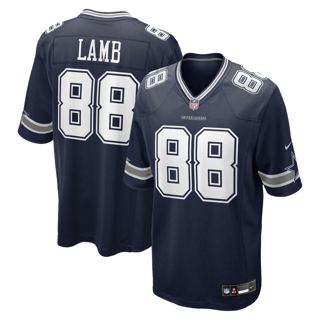 Men's Dallas Cowboys CeeDee Lamb White Game Team Jersey