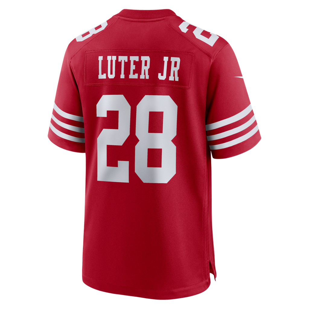 Men's San Francisco 49ers Darrell Luter Jr. Scarlet