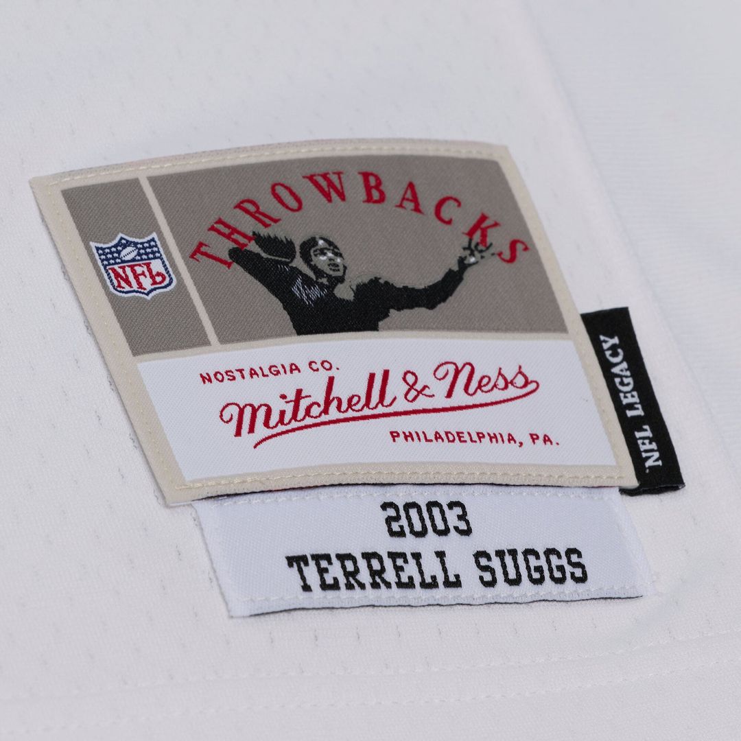 Men's Baltimore Ravens Terrell Suggs Purple 2003 Legacy Replica Jersey