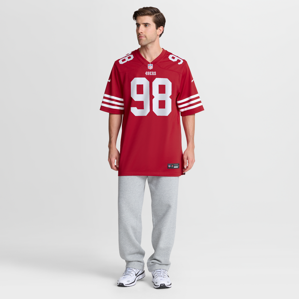 Men's San Francisco 49ers Mykel Williams Scarlet Game Player Jersey