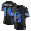 Men's Detroit Lions Amon-Ra St. Brown Black Alternate Vapor F.U.S.E. Stitched