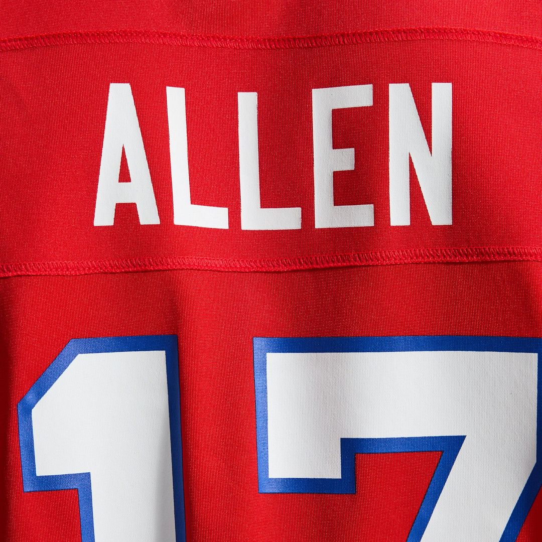 Men's Buffalo Bills Josh Allen White Game Player Jersey